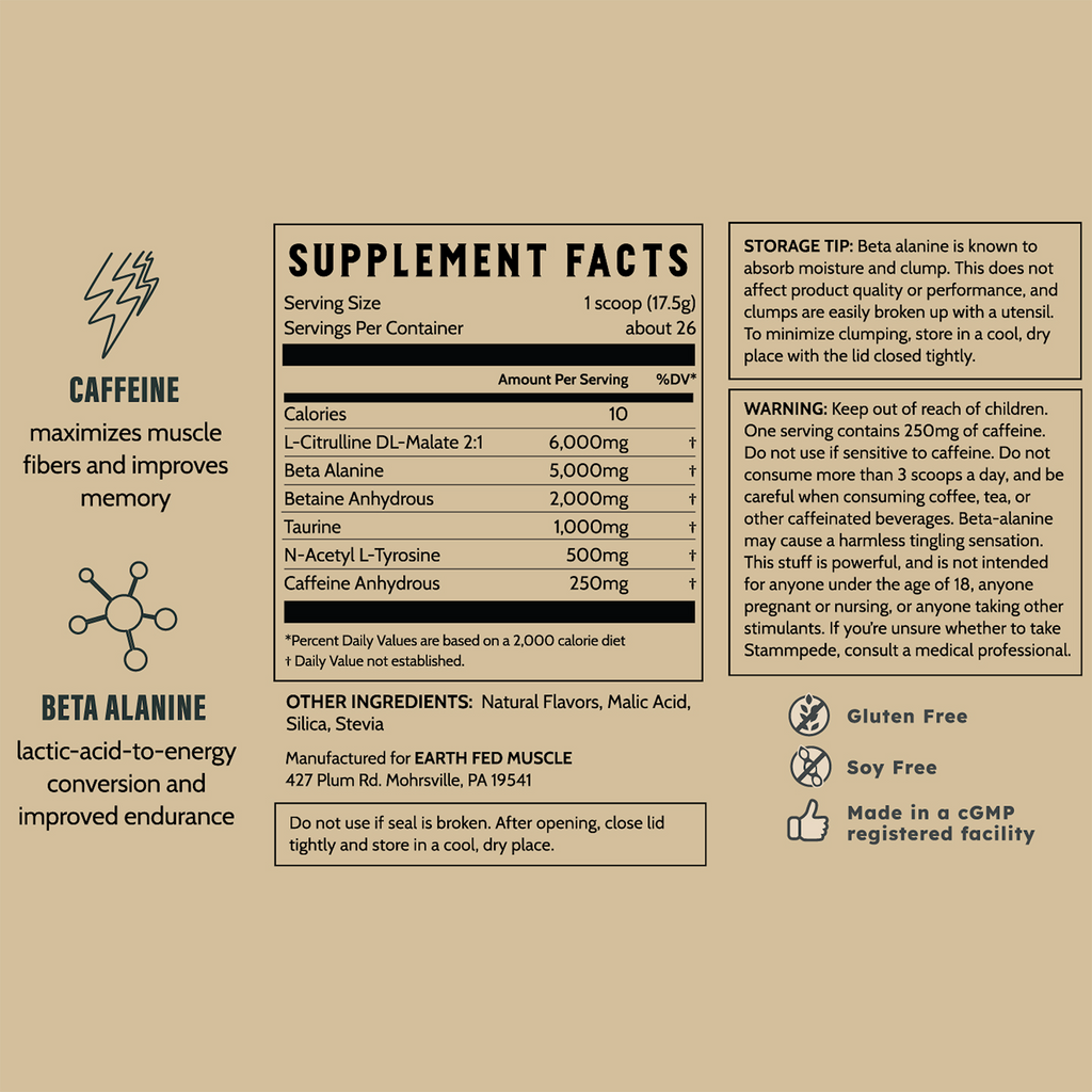 Stammpede Lemonade Preworkout