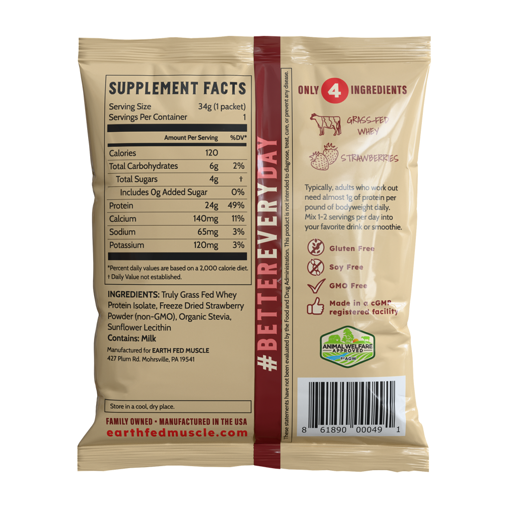 Single Serving Whey Protein Packs