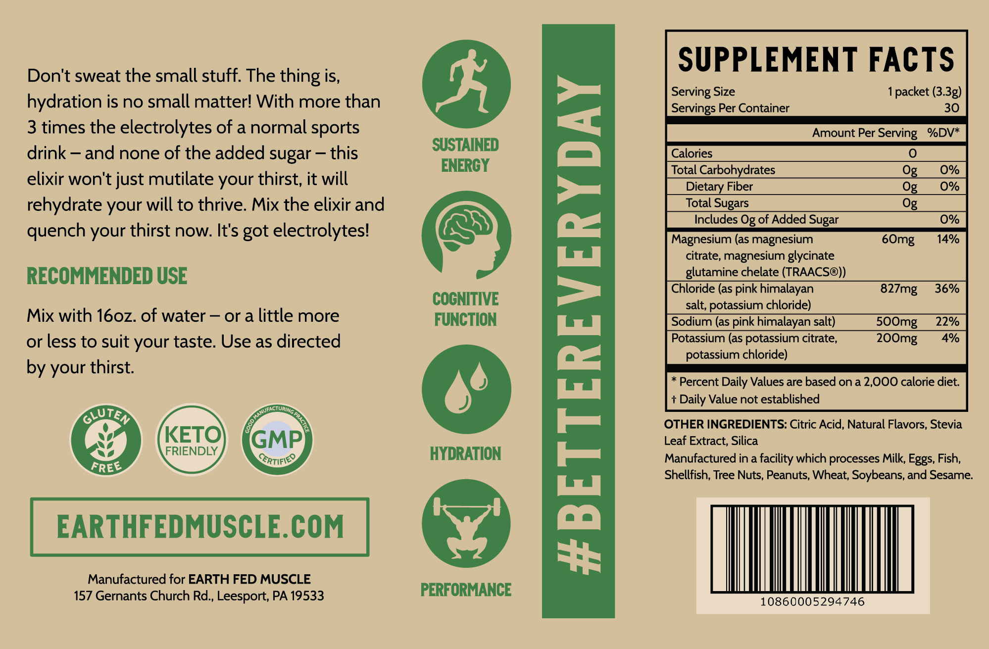 Elixir Electrolyte Mix Packets with Himalayan Sea Salt