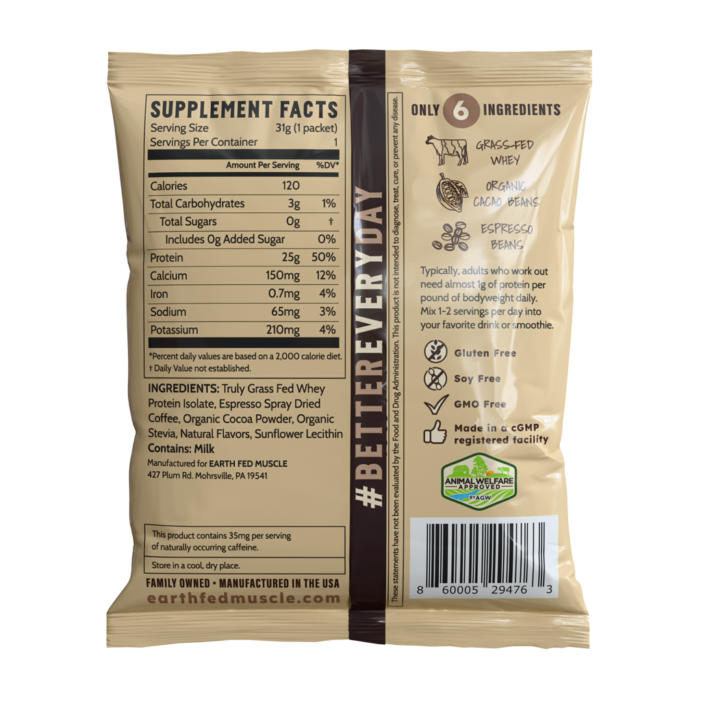Single Serving Whey Protein Packs