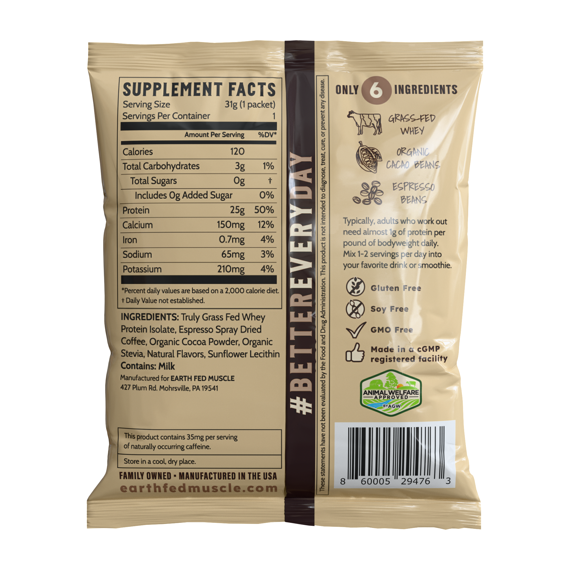 Single Serving Whey Protein Packs