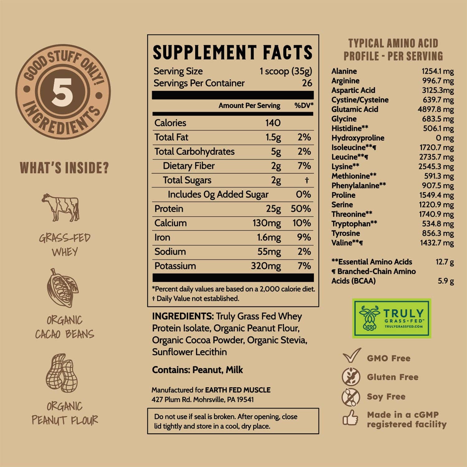 Power Couple Peanut Butter Cup Grass-Fed Whey Protein