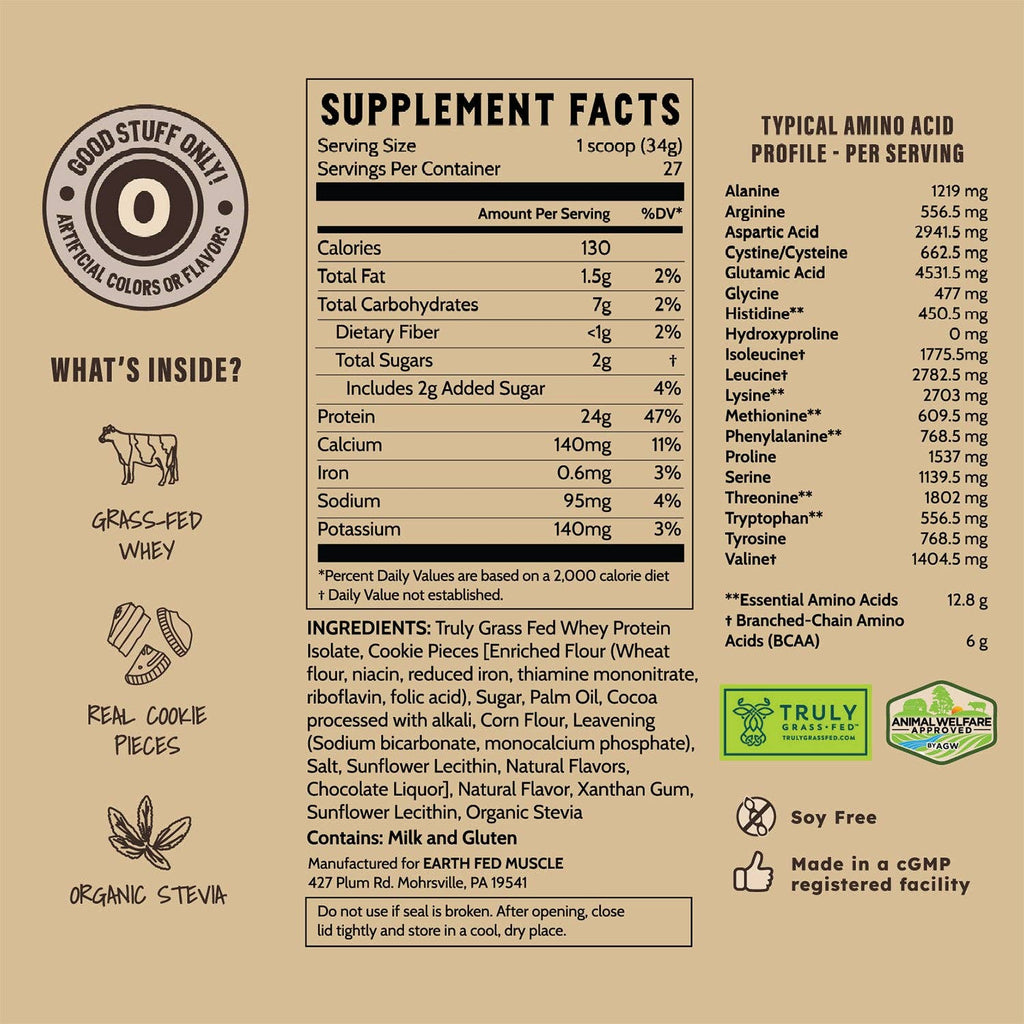 Husky Dunker Cookies 'n Cream Grass-Fed Whey Protein